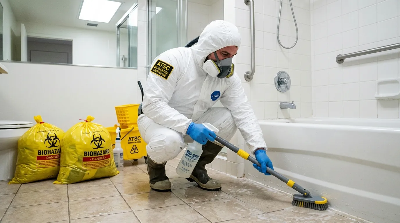 Decontamination equipment deployed for Blood Cleanup in Duxbury